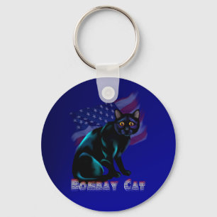 Den Bombay katten Keychain Nyckelring
