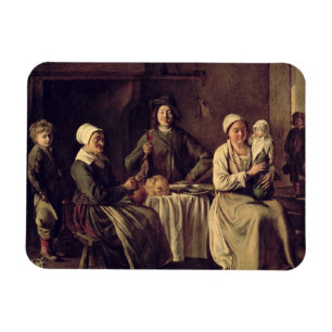 Den bondaktiga familjen, 1642 (olja på kanfas) magnet