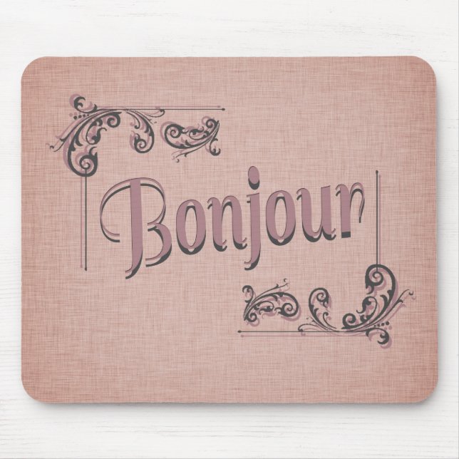 Den Bonjour musen vadderar Musmatta (Framsidan)