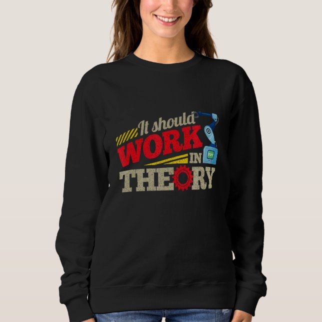 Den bör arbeta i teorimaskinsrobotik 1 t shirt (Framsida)