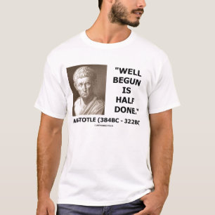 Den började Aristotle brunnen är halvan gjorda T-shirt