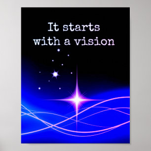 Den börjar med en Poster vision