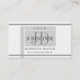 Den bostads- fastighetsmäklare undertecknar randar visitkort