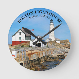 Den Boston fyren, Massachusetts rundavägg tar tid Rund Klocka