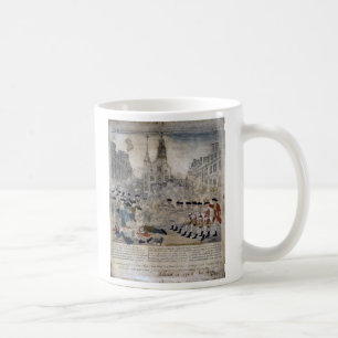 Den Boston massakern av Paul vördar 1770 Kaffemugg