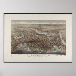 Den Boston staden beskådar 1873 Poster