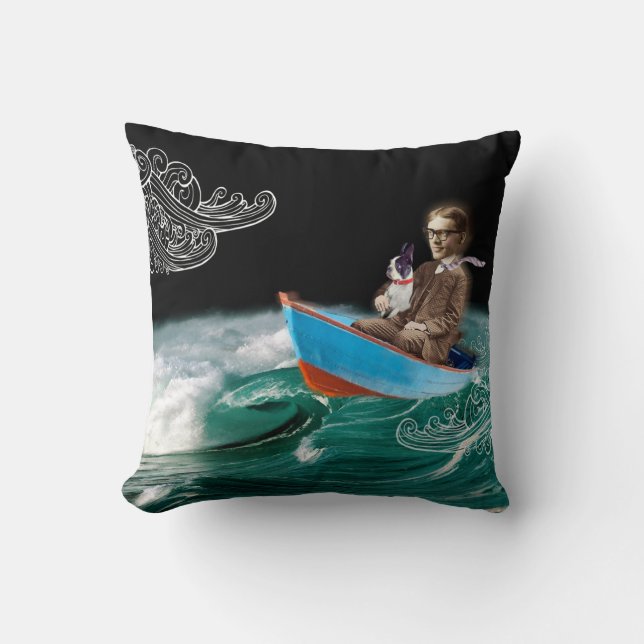 Den Boston terrieren kudder mig kan vända mot Kudde (Framsida)