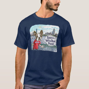 Den Boston terrieren onda Pissah utrustar Tee
