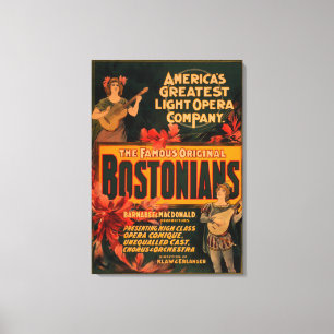 Den Bostonians Amerika störstan tänder operan Canvastryck