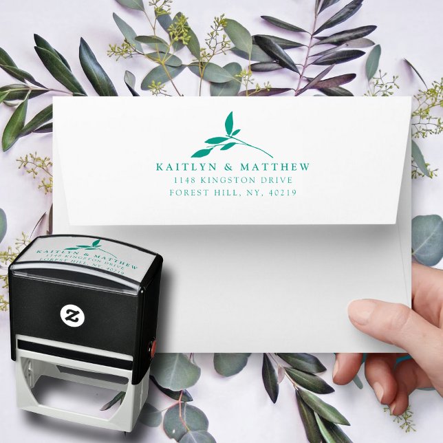 Den botaniska Bliss Bröllop-samlingen Självfärgande Stämpel (Skapare uppladdad)