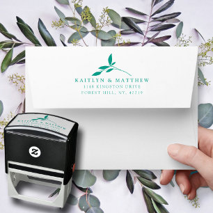 Den botaniska Bliss Bröllop-samlingen Självfärgande Stämpel