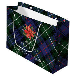 Den botaniska Blommigten Rustic jul Tartan