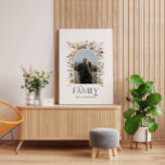 Den botaniska eleganten för familjefärgsfärgen med canvastryck<br><div class="desc">Vattenfärgen botanisk elegant för familjefärg. Ideal bröllop,  årsdag,  födelsedag eller julklapp</div>