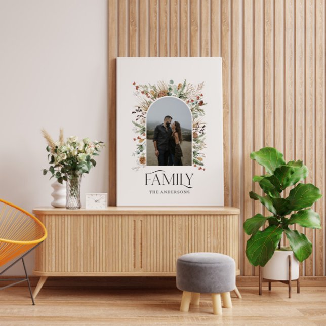 Den botaniska eleganten för familjefärgsfärgen med canvastryck (Skapare uppladdad)