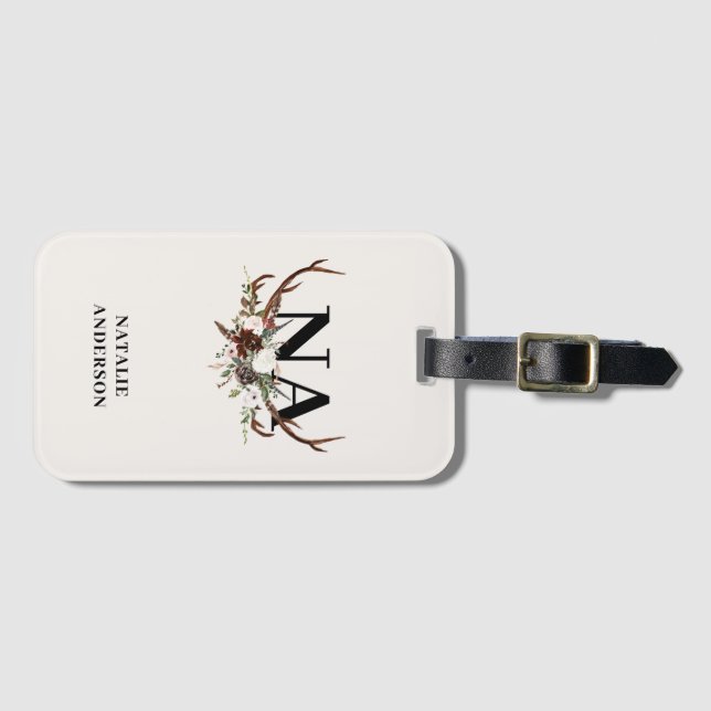 Den botaniska personligen av den sterila blommigte bagagebricka (Framsida horisontal)