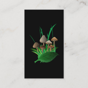 Den botaniska vilden plocka svamp Fungiphile Visitkort