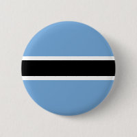 Den botswanska flagga knäppas