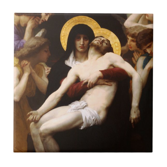 Den Bouguereau pietaen belägger med tegel Kakelplatta (Framsidan)