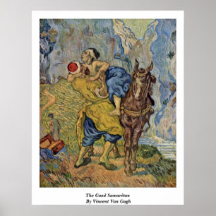 Den bra barnsamariten av Vincent Van Gogh Poster