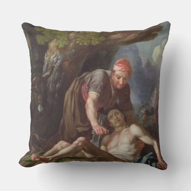 Den bra barnsamariten, c.1751-52 (olja på kanfas) kudde (Framsida)