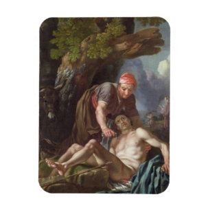 Den bra barnsamariten, c.1751-52 (olja på kanfas) magnet