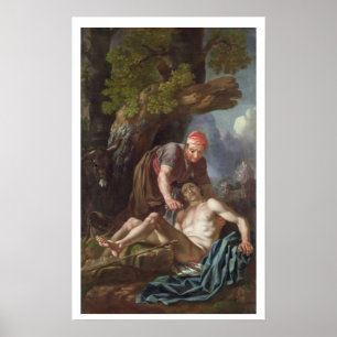 Den bra barnsamariten, c.1751-52 (olja på kanfas) poster