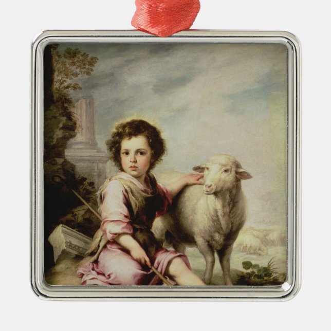 Den bra herden, c.1650 julgransprydnad metall (Framsidan)