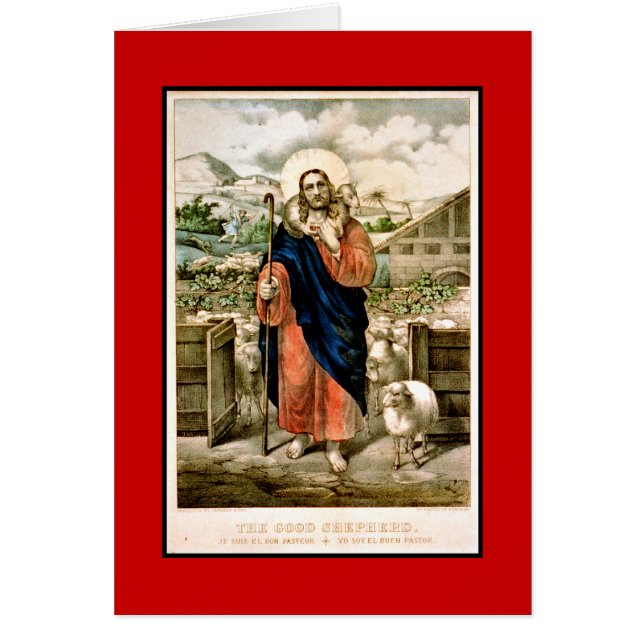 Den bra herden hälsningskort (Framsidan)