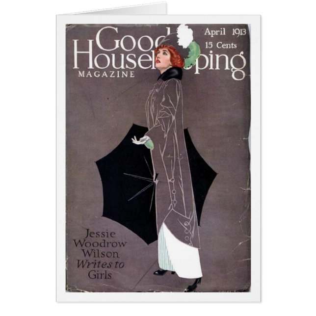 Den bra hushållningen April 1913 Coles Phillips Hälsningskort (Framsidan)