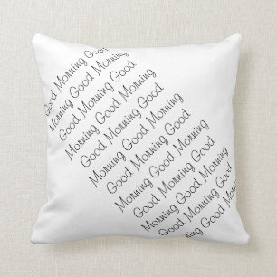 Den bra morgonen/bra natt, svart & vit, 2 sid kudde