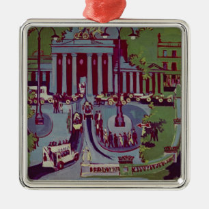 Den Brandenburg grinden, Berlin, 1929 Julgransprydnad Metall