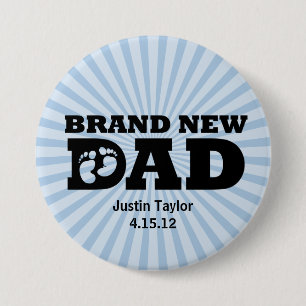 Den brandnew pappapersonligen knäppas knapp