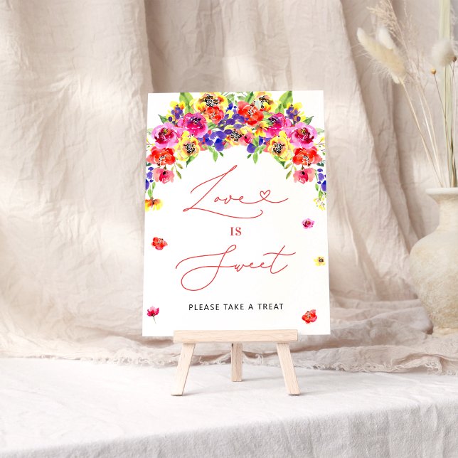 Den brant färgstarka Blommigten Kärlek är Sweet Poster (Skapare uppladdad)