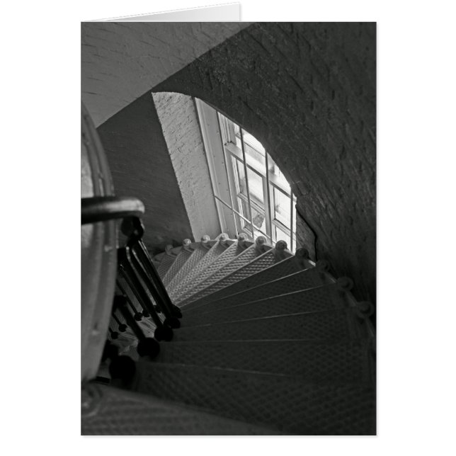 Den brant trappor besegrar hälsningskort (Framsidan)