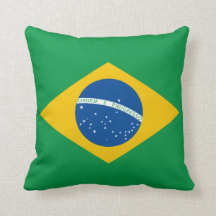 Den brasilianska flagga kudder, Brasil, Kudde