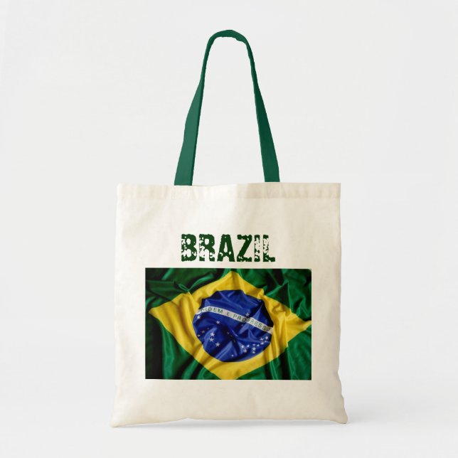 Den brasilianska flaggatotot hänger lös tygkasse (Framsidan)