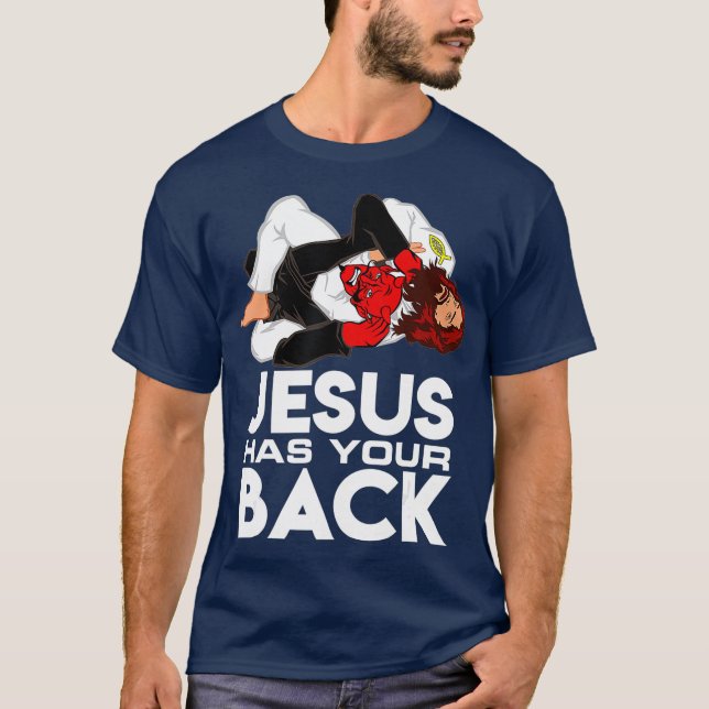 Den brasilianska Jiu Jitsu är kristen Jesus. T Shirt (Framsida)