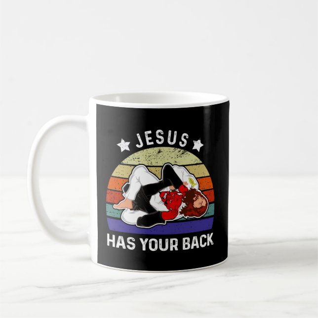 Den brasilianska Jiu Jitsu Jesus har ryggen Kaffemugg (Vänster)