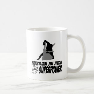 Den brasilianska jiujitsuen är min superpower kaffemugg