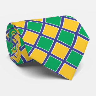 Den Brasilien Brasil flagga färgar II Slips