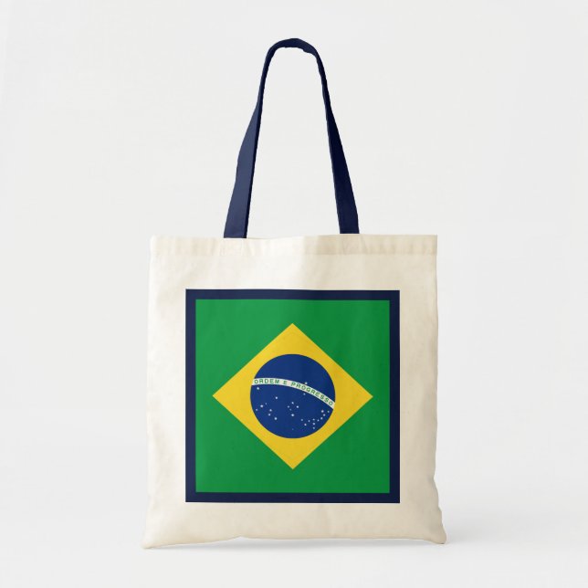 Den Brasilien flagga hänger lös Tygkasse (Framsidan)