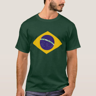 Den Brasilien flaggaskjortan för brasilian fläktar T-shirt
