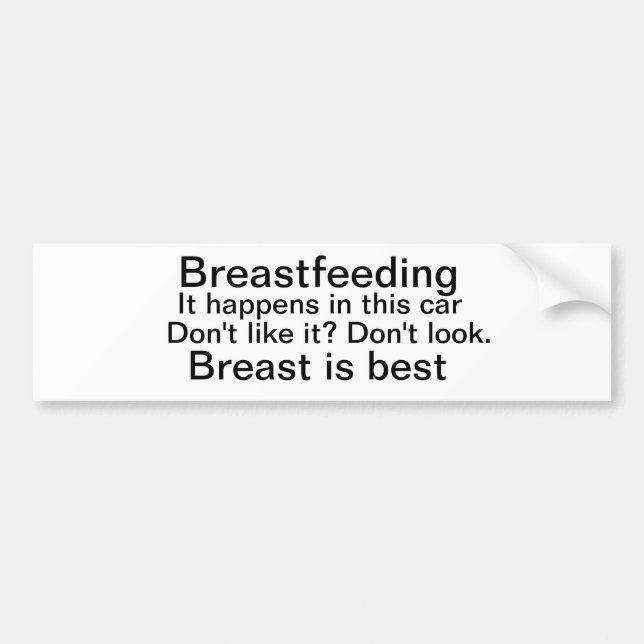 Den Breastfeeding bildekalet, bröst är bäst Bildekal (Framsidan)