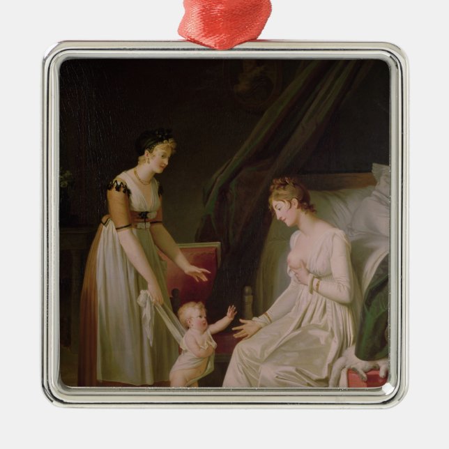 Den Breastfeeding modern Julgransprydnad Metall (Framsidan)