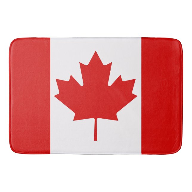 Den breda flagga Maple Löv i Kanada Badrumsmatta (Framsidan)