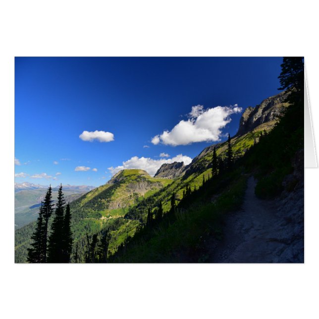 Den breda vinkeln beskådar av den trädgårds- hälsningskort (Framsidan Horizontal)