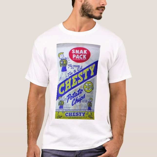 Den bredbröstade potatisen gå i flisor skjortan tee shirt (Framsida)