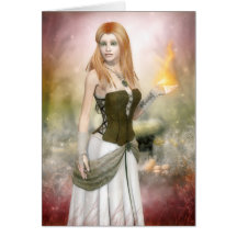 Den Brighid hälsningen/noterar kortet