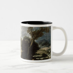 Den brinna Bush, c.1635 Två-Tonad Mugg