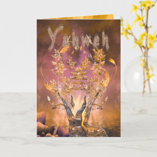 Den brinnande Bush "YAHWEH" Kort